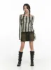 Destroyed Hem Denim Mini Skirt CM427 sold by Lewkin