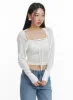 Sheer Tie Bolero OM428 sold by Lewkin
