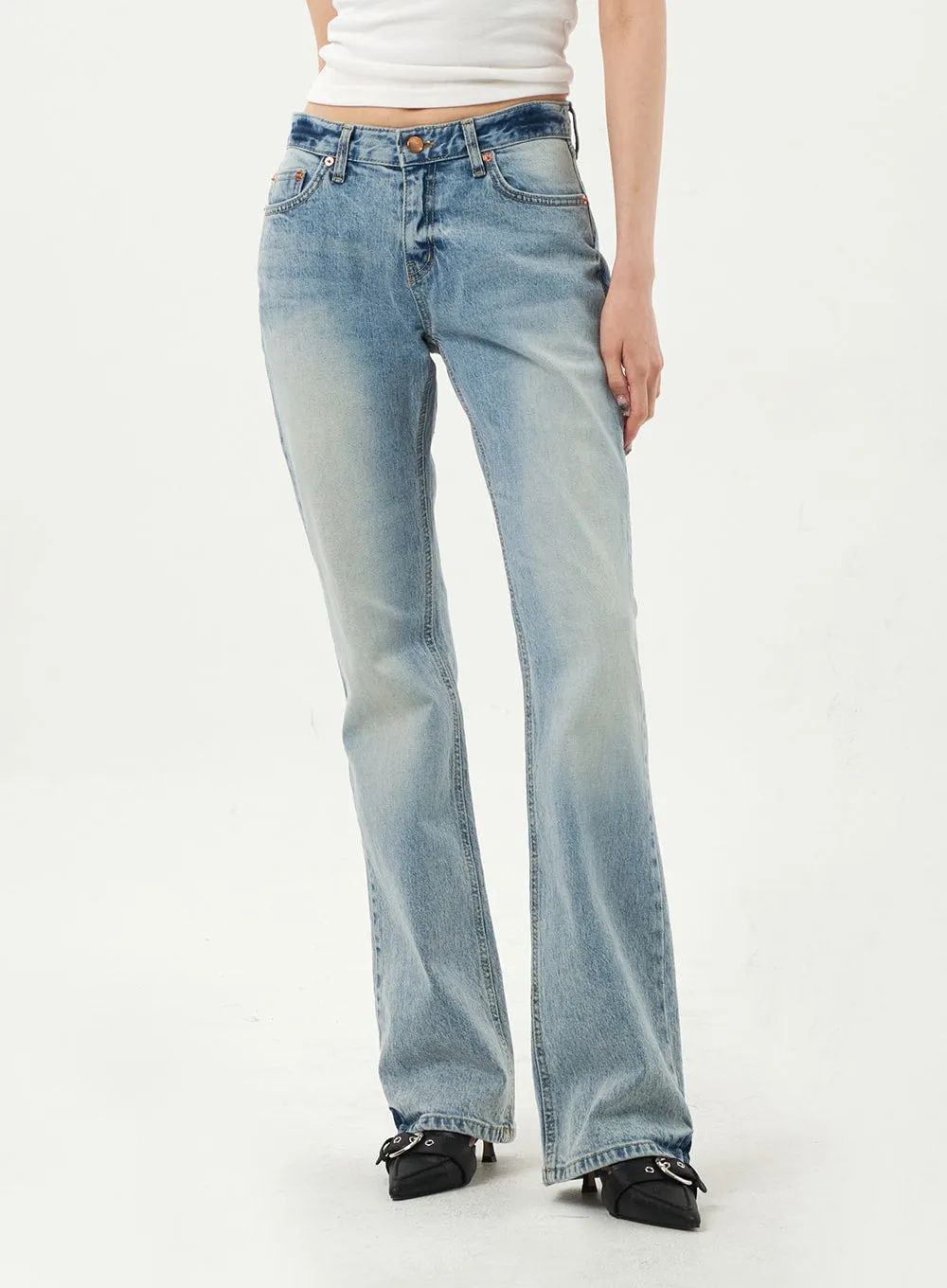 Low Rise Bootcut Jeans CA328 sold by Lewkin product image thumbnail 2