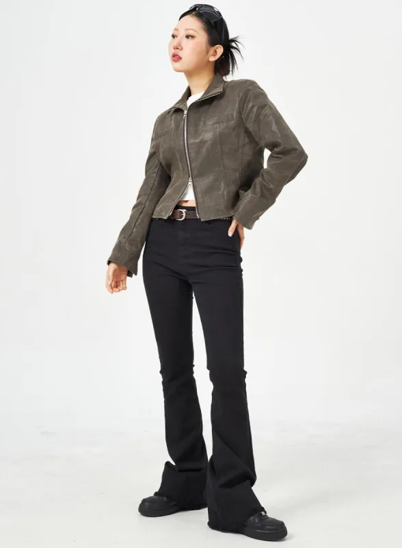 Slim Fit Bootcut Pants CM321 sold by Lewkin