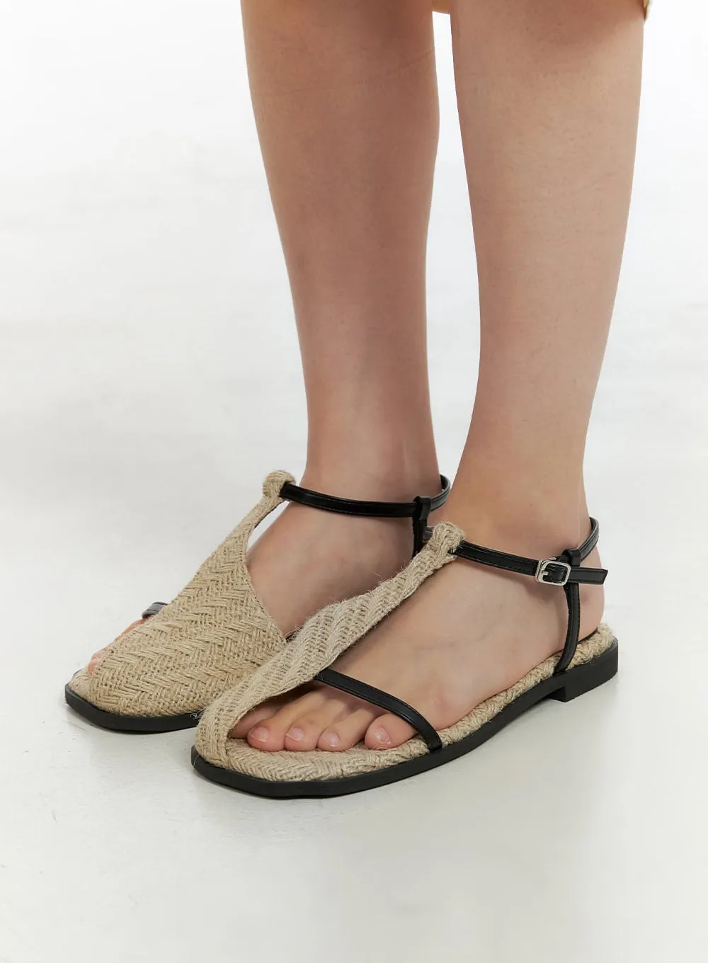 Buckle Cut-Out Faux Leather Sandals OL417 sold by Lewkin product image thumbnail 2