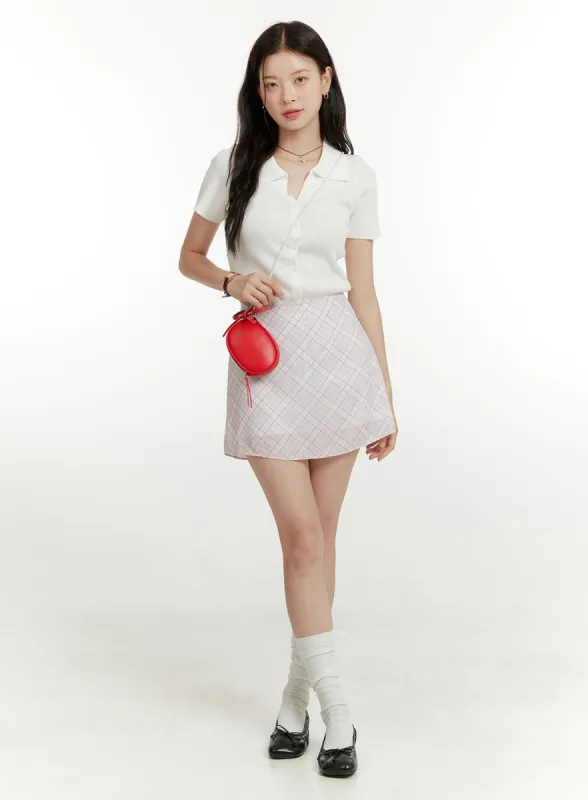 Ribbon Crossbody Mini Bag OU418 sold by Lewkin
