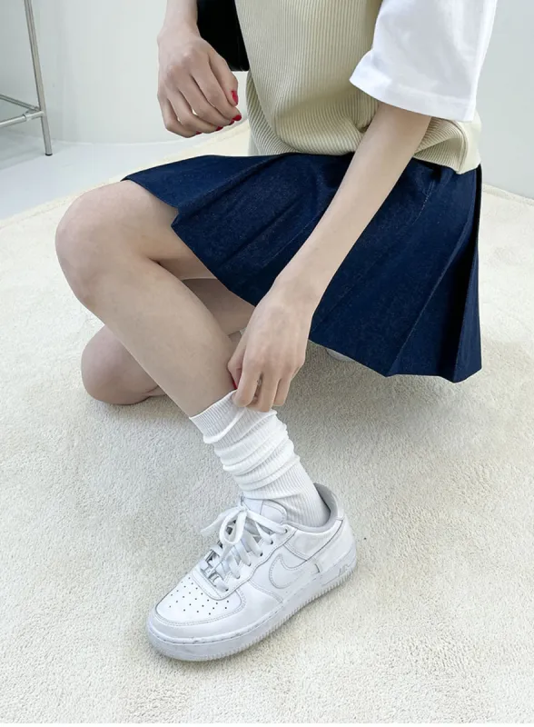 Ribbed Knee Socks MM1 sold by Lewkin