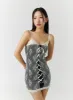 Draped Lace Mini Dress CD301 sold by Lewkin