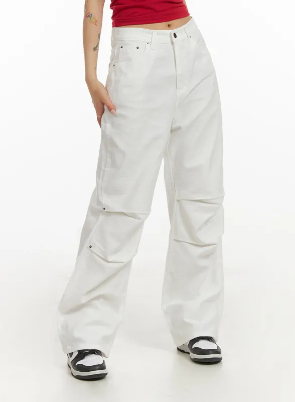 Pintuck Straight Leg Pants IY410 sold by Lewkin