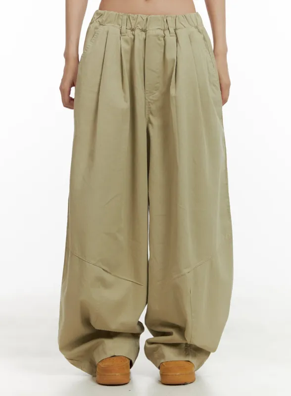 Pintuck Parachute Pants CU404 sold by Lewkin