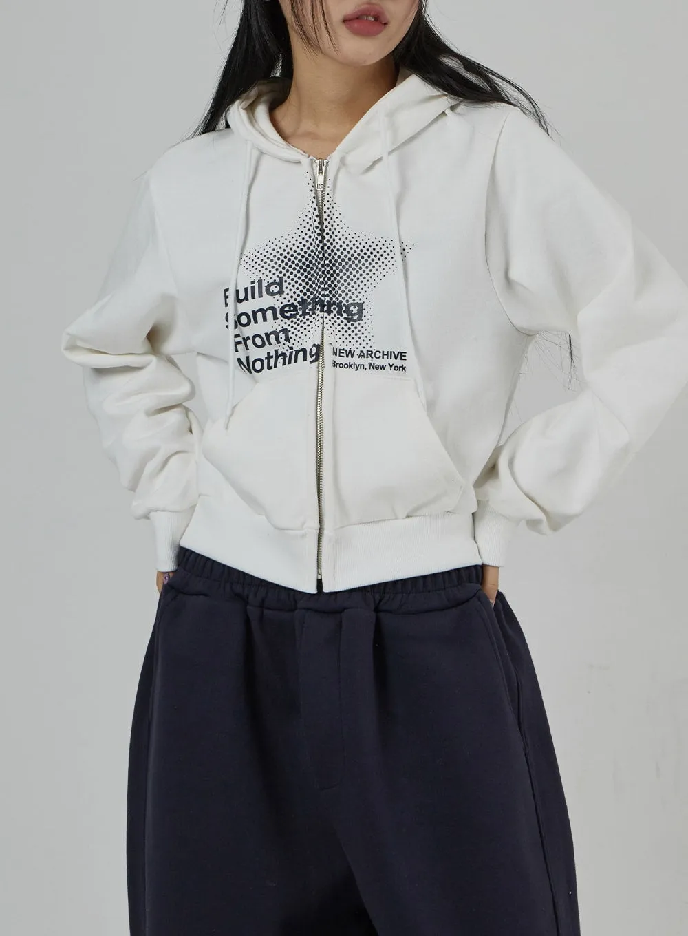 Graphic Zipper Hoodie CD27 sold by Lewkin product image thumbnail 2