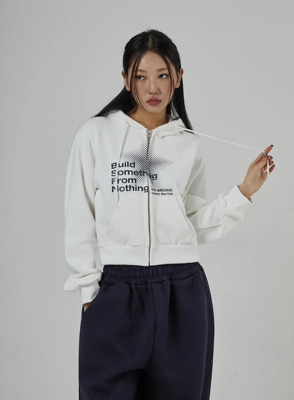 Graphic Zipper Hoodie CD27 sold by Lewkin