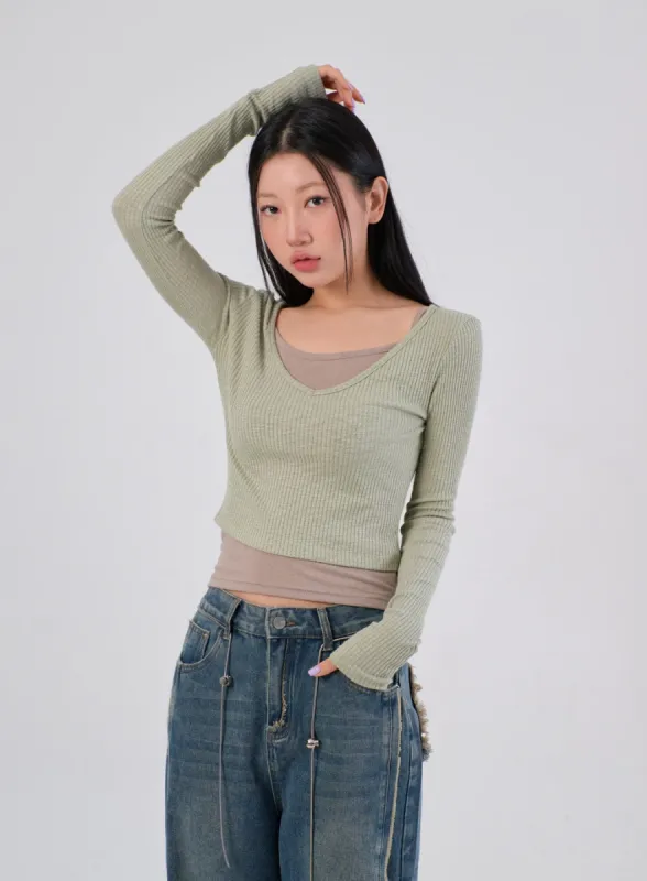 Scoop Neck Cropped Top IA304 sold by Lewkin