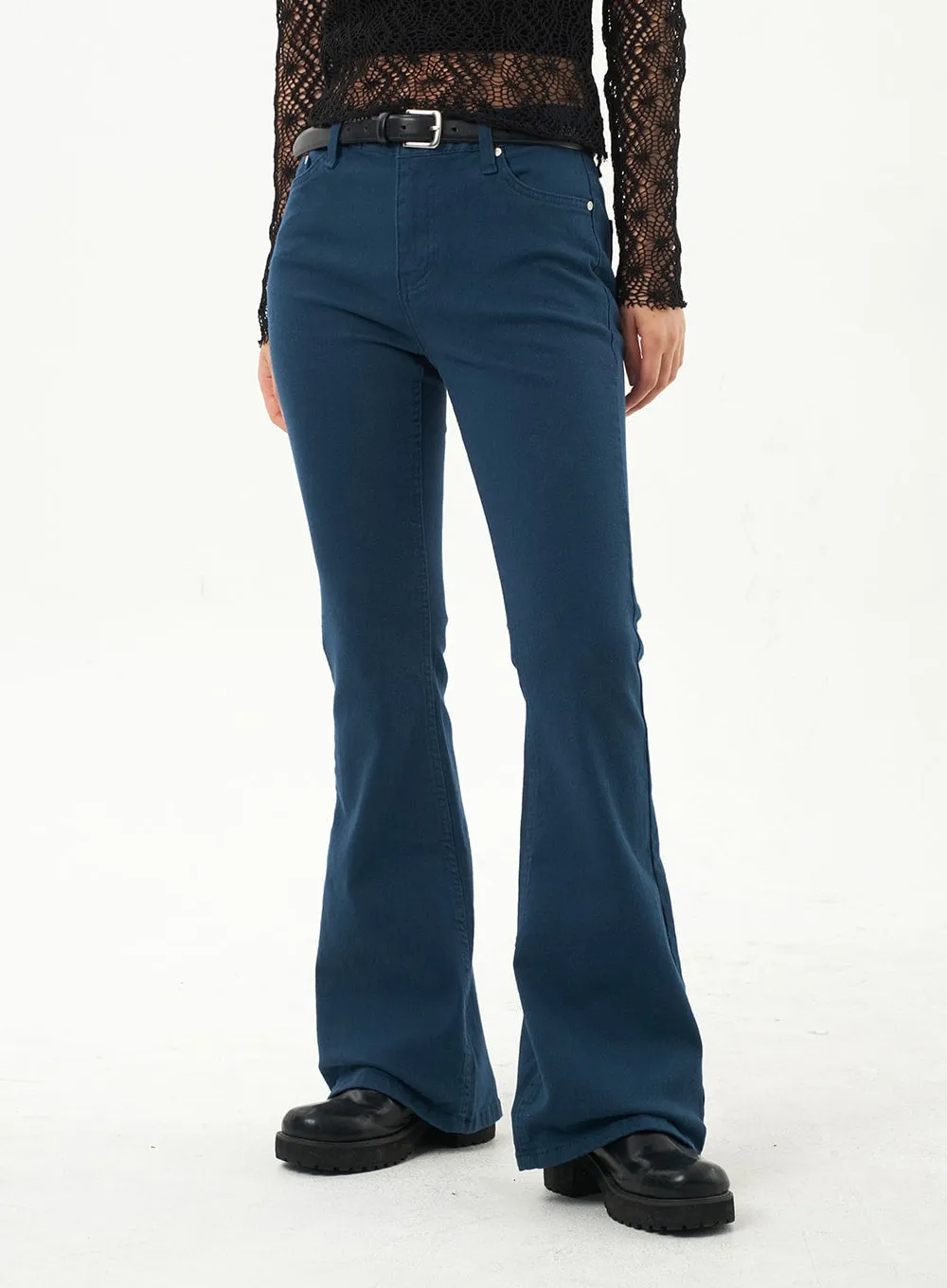 Bootcut Cotton Pants CA325 sold by Lewkin product image thumbnail 2