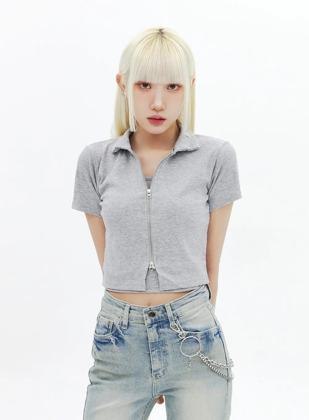 High Waist Bootcut Jeans BA320 sold by Lewkin product image thumbnail 4