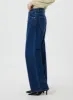 Wide Leg Dark Wash Jeans CF323 sold by Lewkin