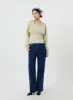 Wide Leg Dark Wash Jeans CF323 sold by Lewkin
