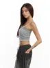 Lace X Strap Cami Crop Top CU417 sold by Lewkin