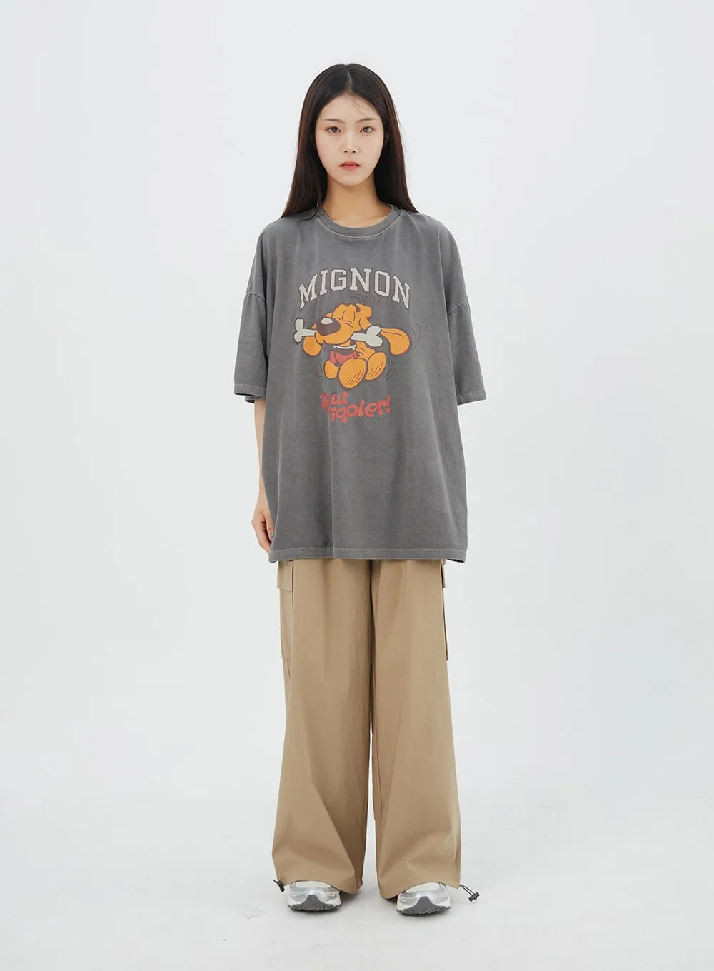 Dog Oversized Tee IY325 sold by Lewkin product image thumbnail 4