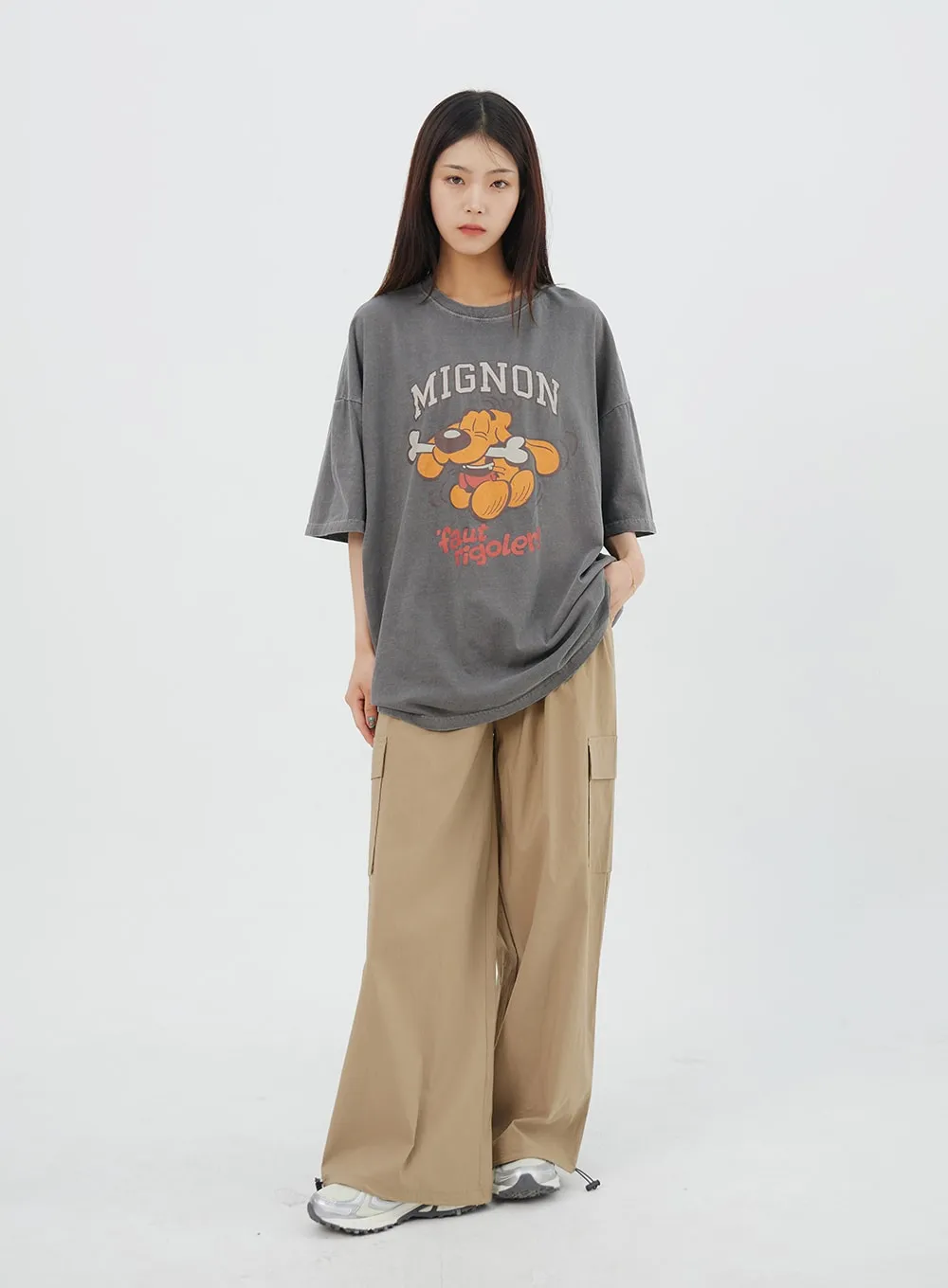 Dog Oversized Tee IY325 sold by Lewkin product image thumbnail 5