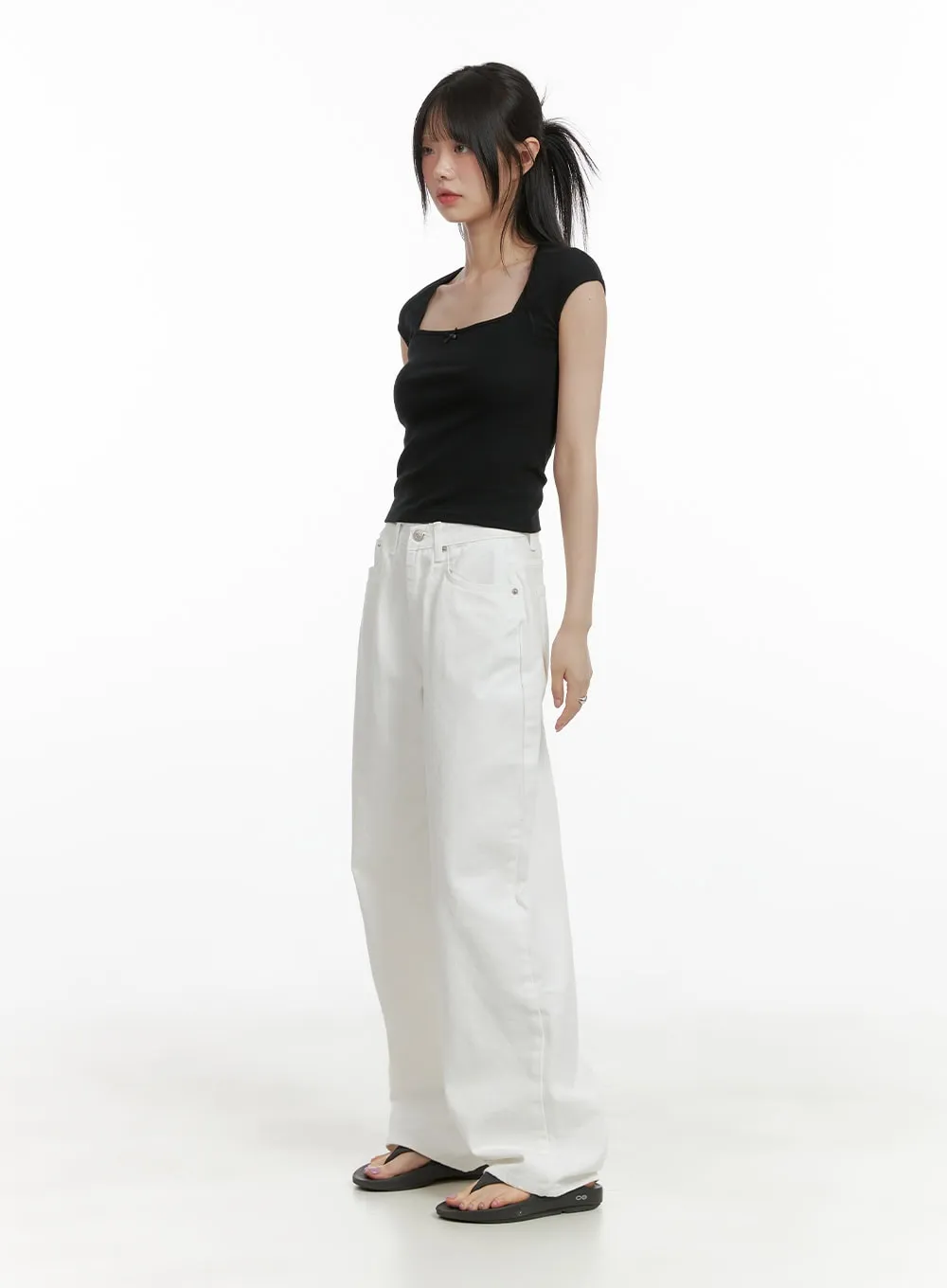 Cotton Wide Fit Solid Pants CL412 sold by Lewkin product image thumbnail 2