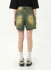 Yellow Wash Denim Shorts CA328 sold by Lewkin