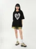 Yellow Wash Denim Shorts CA328 sold by Lewkin