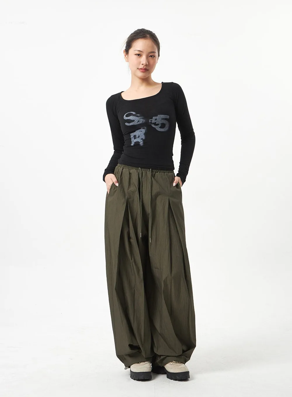 Square Neck Cropped Top CA318 sold by Lewkin product image thumbnail 4