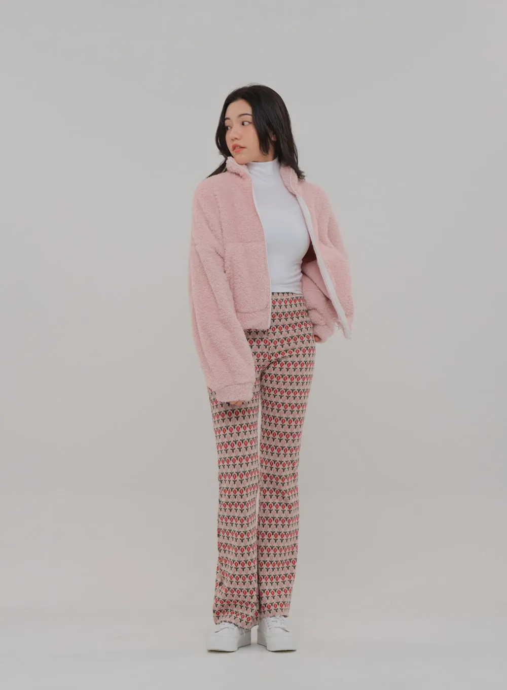 Floral Print Bootcut Pants BS-A27121102 sold by Lewkin product image thumbnail 3
