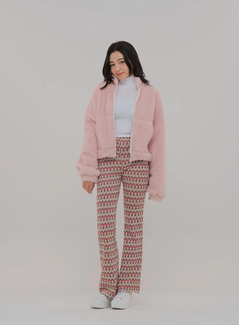 Floral Print Bootcut Pants BS-A27121102 sold by Lewkin product image thumbnail 2