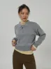 Zip-Up Neck Cropped Knit Top CD22 sold by Lewkin