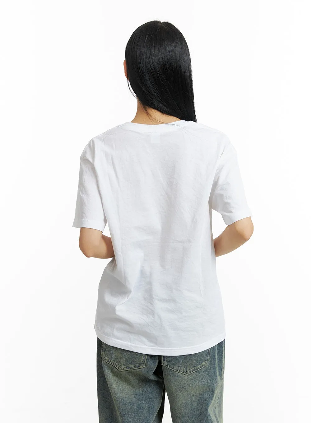 Graphic Boots Oversized T-Shirt CM407 sold by Lewkin product image thumbnail 5