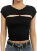 Cutout Crop Top IU412 sold by Lewkin