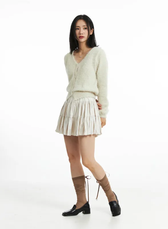 Layered Ruffle Mini Skirt OO325 sold by Lewkin