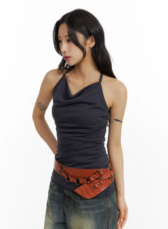 V-Neck Halter Top CF416 sold by Lewkin