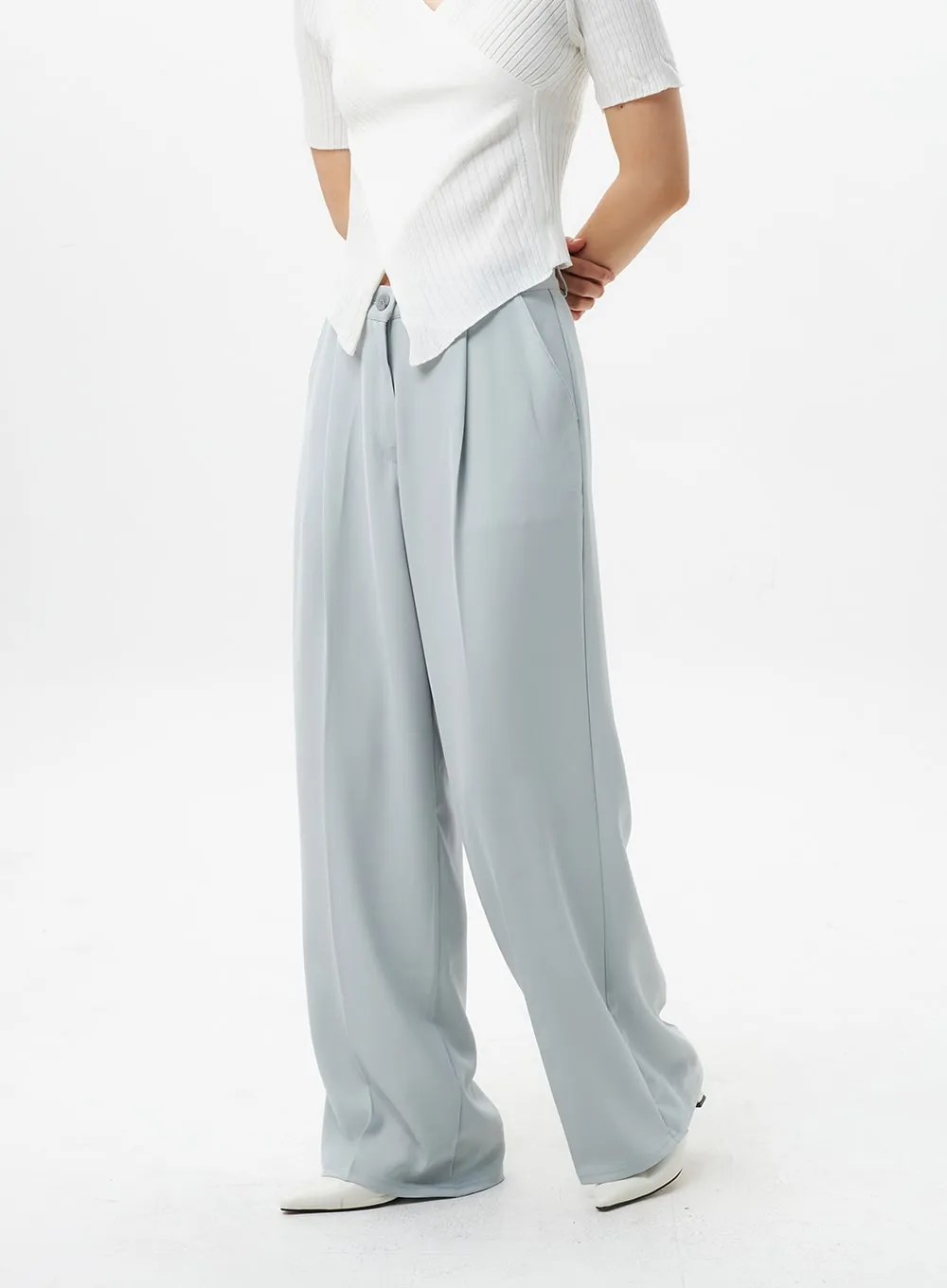 Wide Tailored Pants OL303 sold by Lewkin product image thumbnail 5