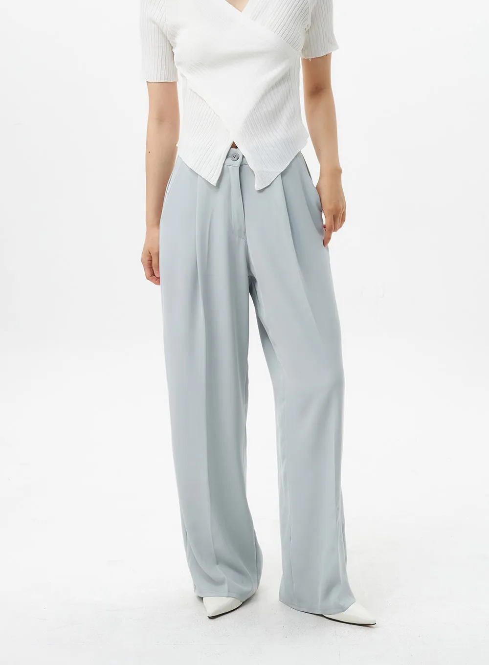 Wide Tailored Pants OL303 sold by Lewkin product image thumbnail 2