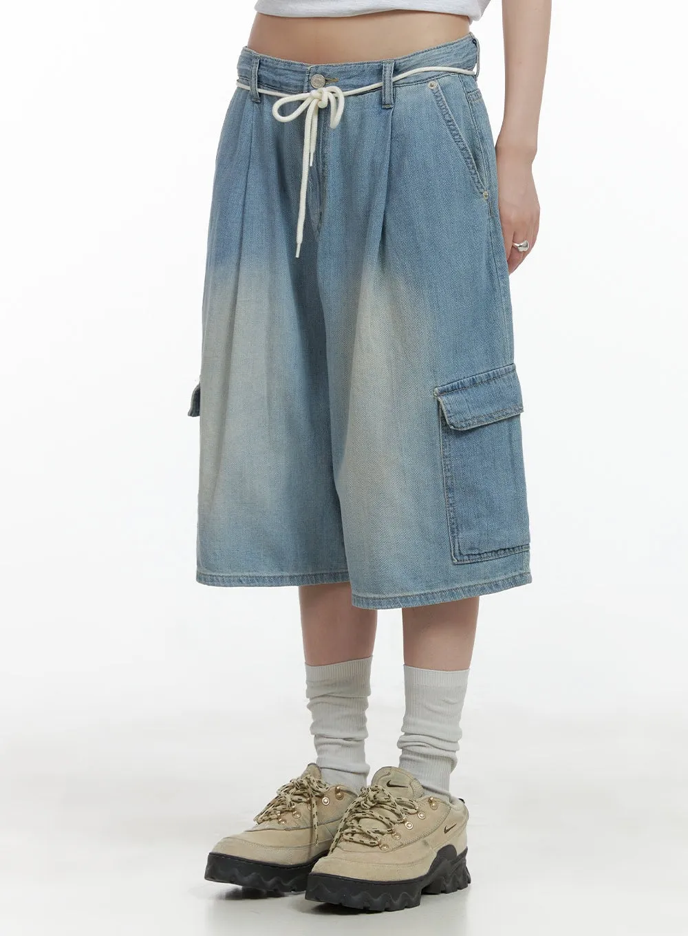 Comfy Drawstring Bermuda Jorts CL412 sold by Lewkin