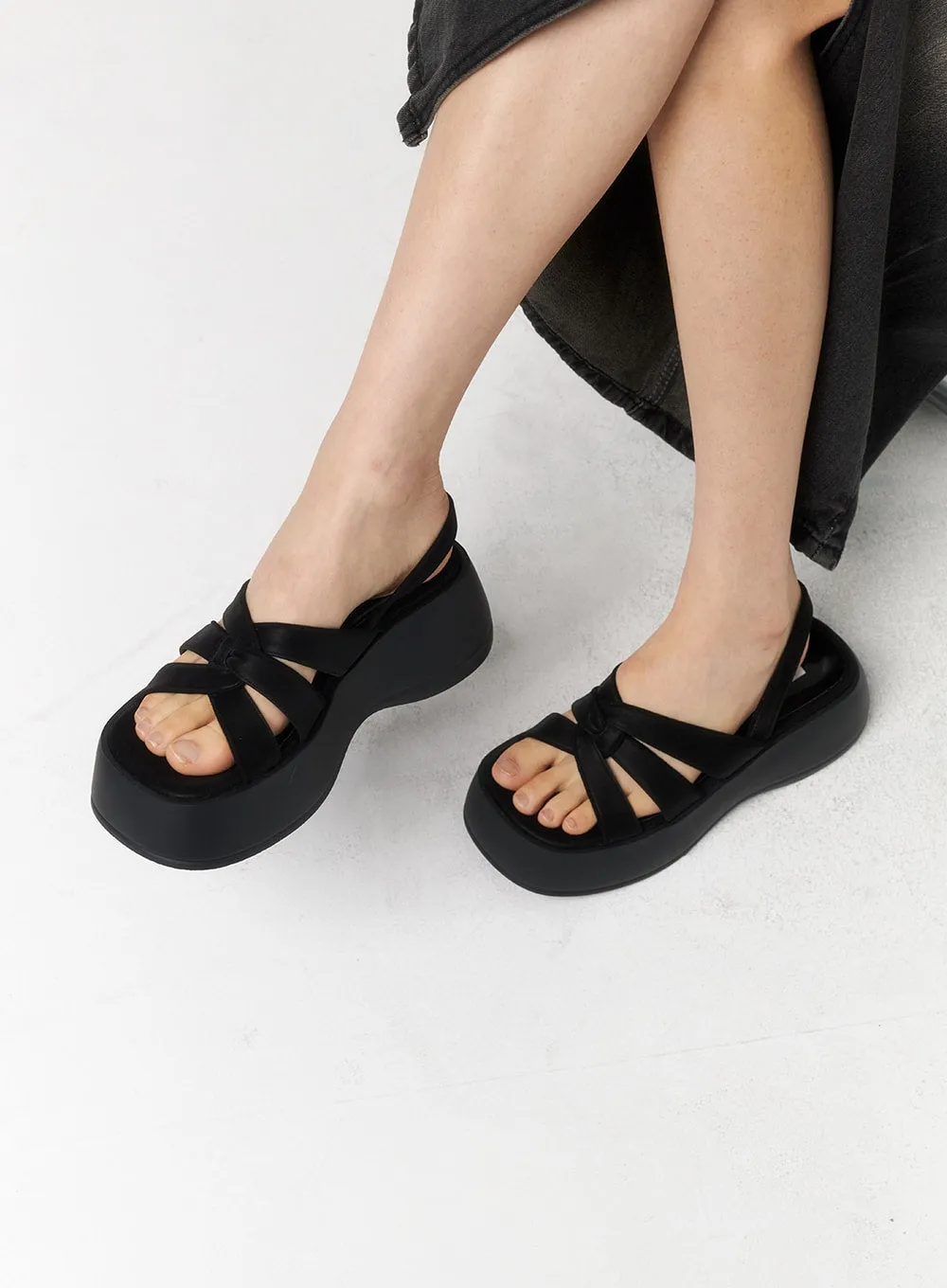 Chunky Platform Sandals CU321 sold by Lewkin