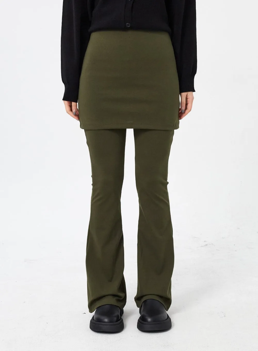 Layered Skirt And Bootcut Pants CM315 sold by Lewkin product image thumbnail 5