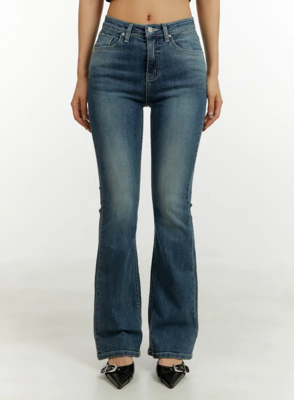 Low Rise Bootcut Jeans CY409 sold by Lewkin