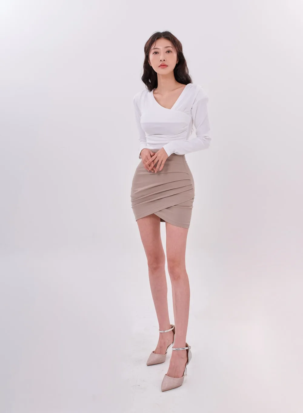 Tulip Wrap Miniskirt IS05 sold by Lewkin product image thumbnail 5