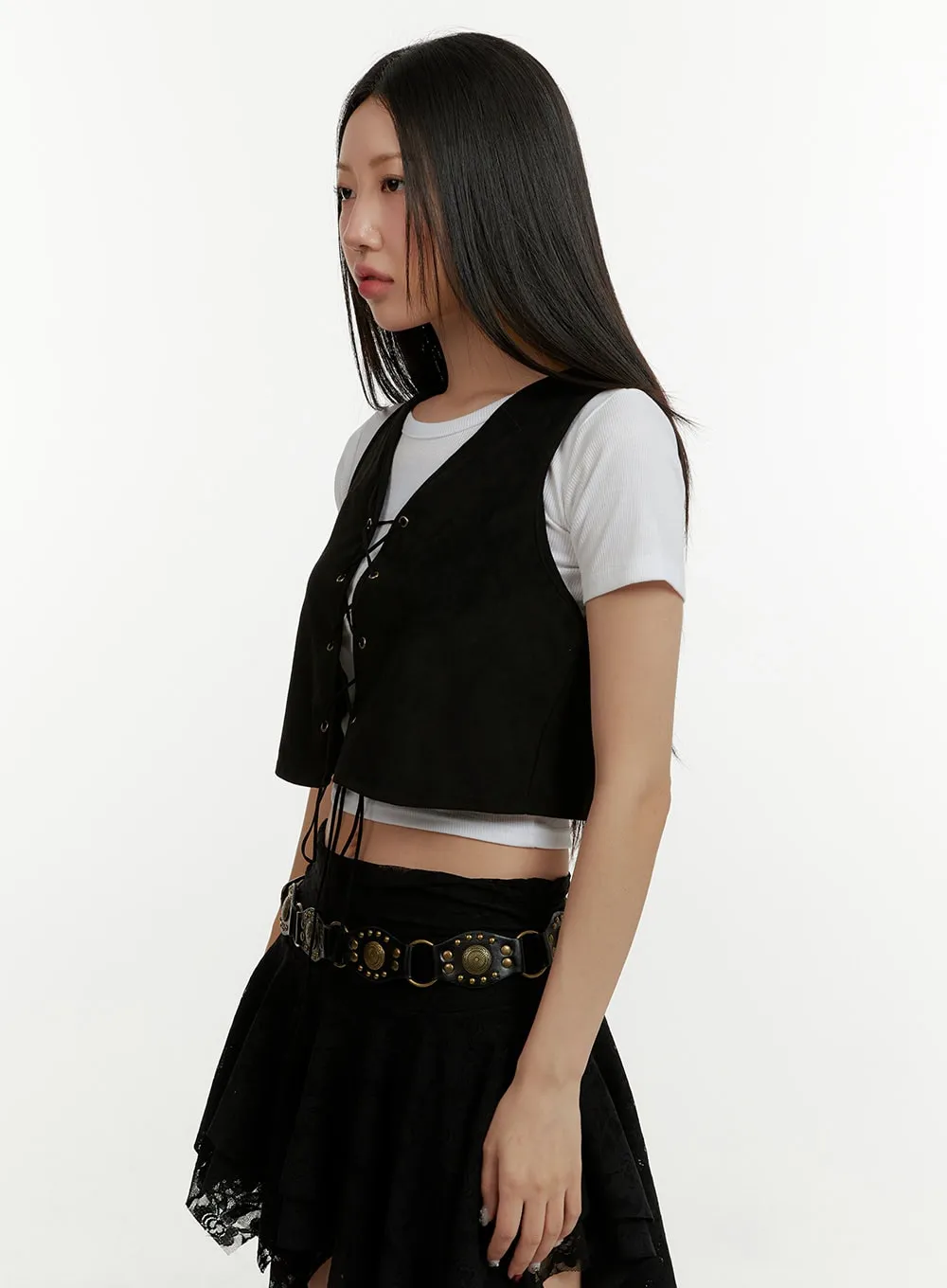 X-Strap Crop Vest CY408 sold by Lewkin product image thumbnail 5