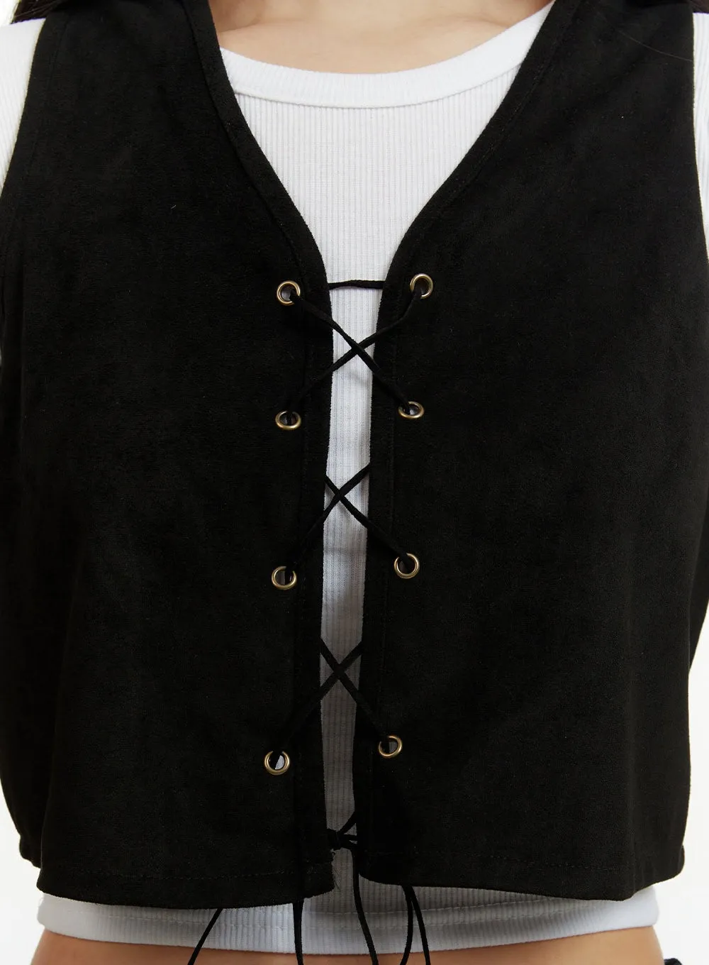 X-Strap Crop Vest CY408 sold by Lewkin product image thumbnail 4