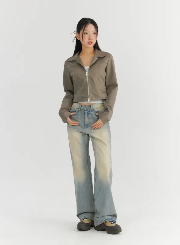 Light Wash Bootcut Jeans CO323 sold by Lewkin