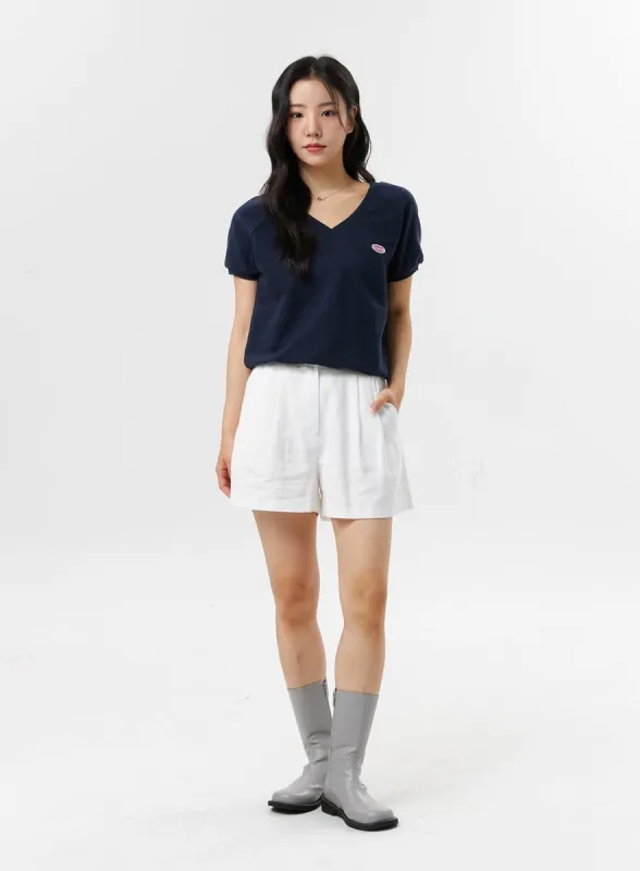 Wide Leg Shorts OL320 sold by Lewkin