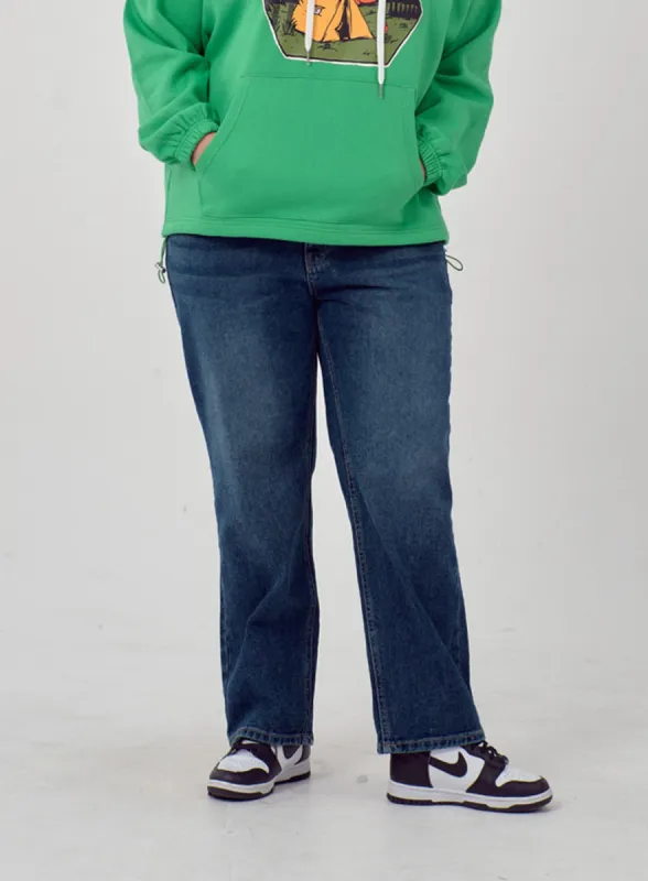 Plus Wide Leg Jeans ID20 sold by Lewkin