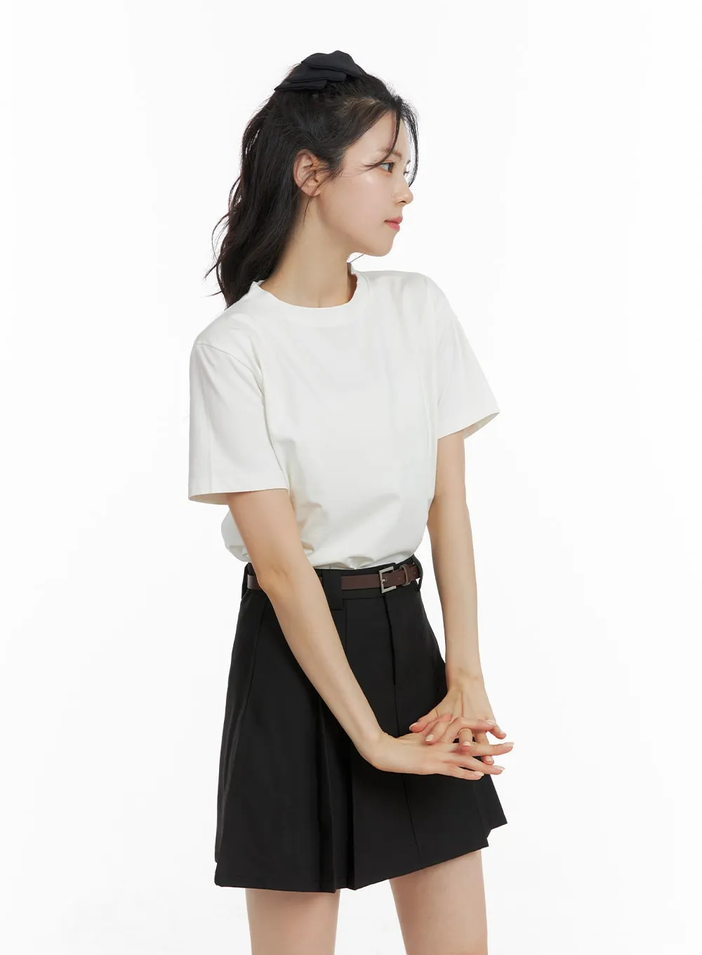 Basic T-Shirt OM419 sold by Lewkin product image thumbnail 4