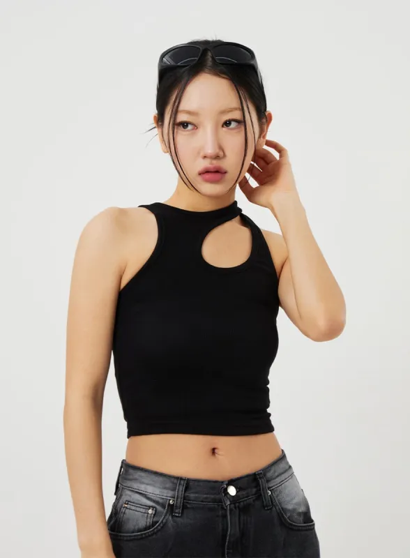 Cut Out Tank Top CF328 sold by Lewkin
