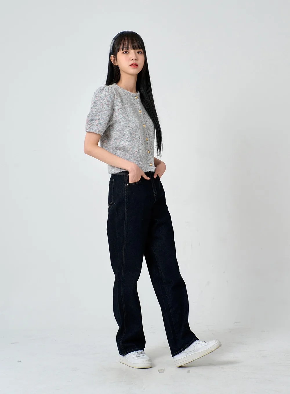 Straight fit Raw Denim Pants ON29 sold by Lewkin product image thumbnail 4