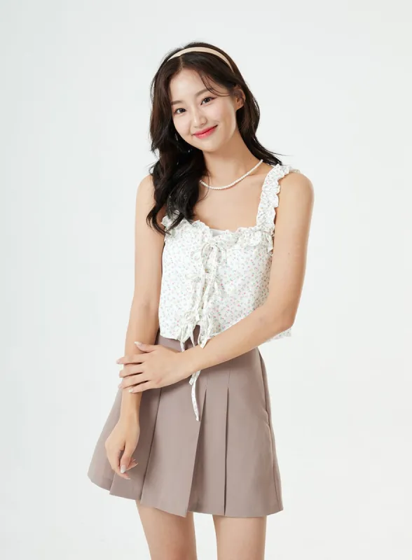 Reversible Floral Sleeveless Top BG26 sold by Lewkin