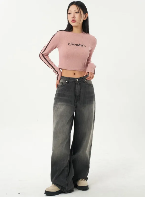 Black Baggy Jeans CA327 sold by Lewkin