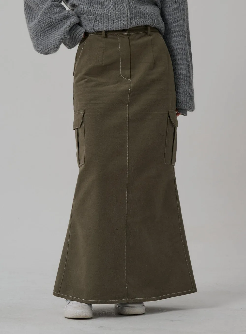 Mermaid Pocket Long Skirt CN03 sold by Lewkin product image thumbnail 2