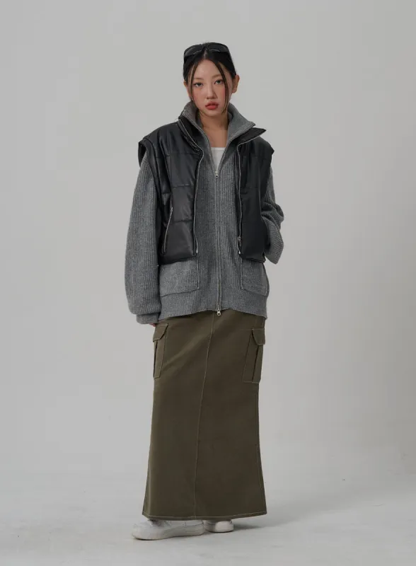 Mermaid Pocket Long Skirt CN03 sold by Lewkin